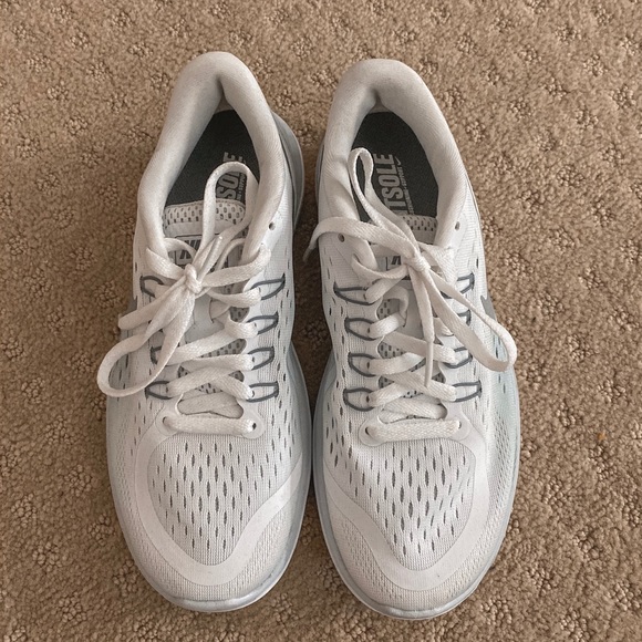 🚫SOLD on Mercari🚫 White & Gradient Nike Trainers - Picture 2 of 4